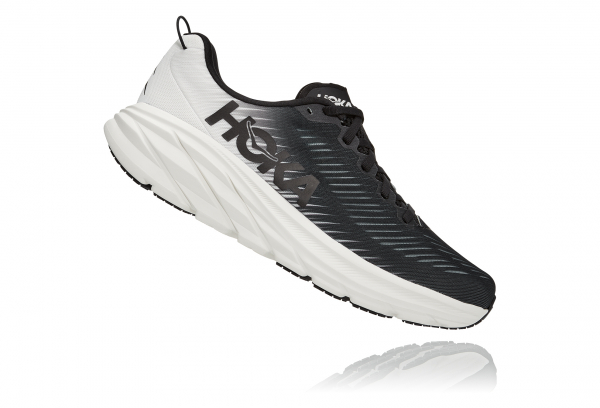 Hoka One One Hoka Rincon 3 Running Shoes Black White Men's 4 Hoka One One Hoka Rincon 3 Running Shoes Black White Men's - Afbeelding 2