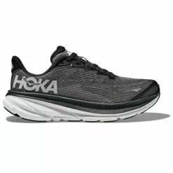 HOKA ONE ONE CLIFTON 9 YOUTH BLACK/WHITE 23
